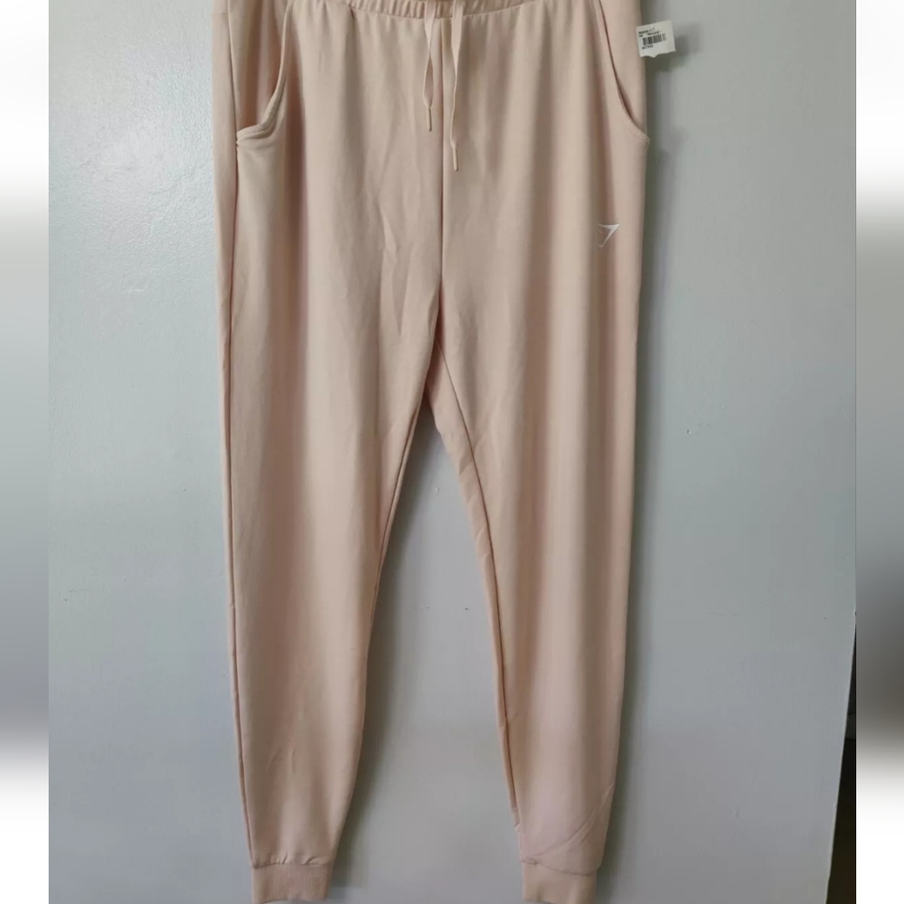 Gymshark Joggers Sweatpants Light Pink Pockets Athletic Women‎ Size XXL New